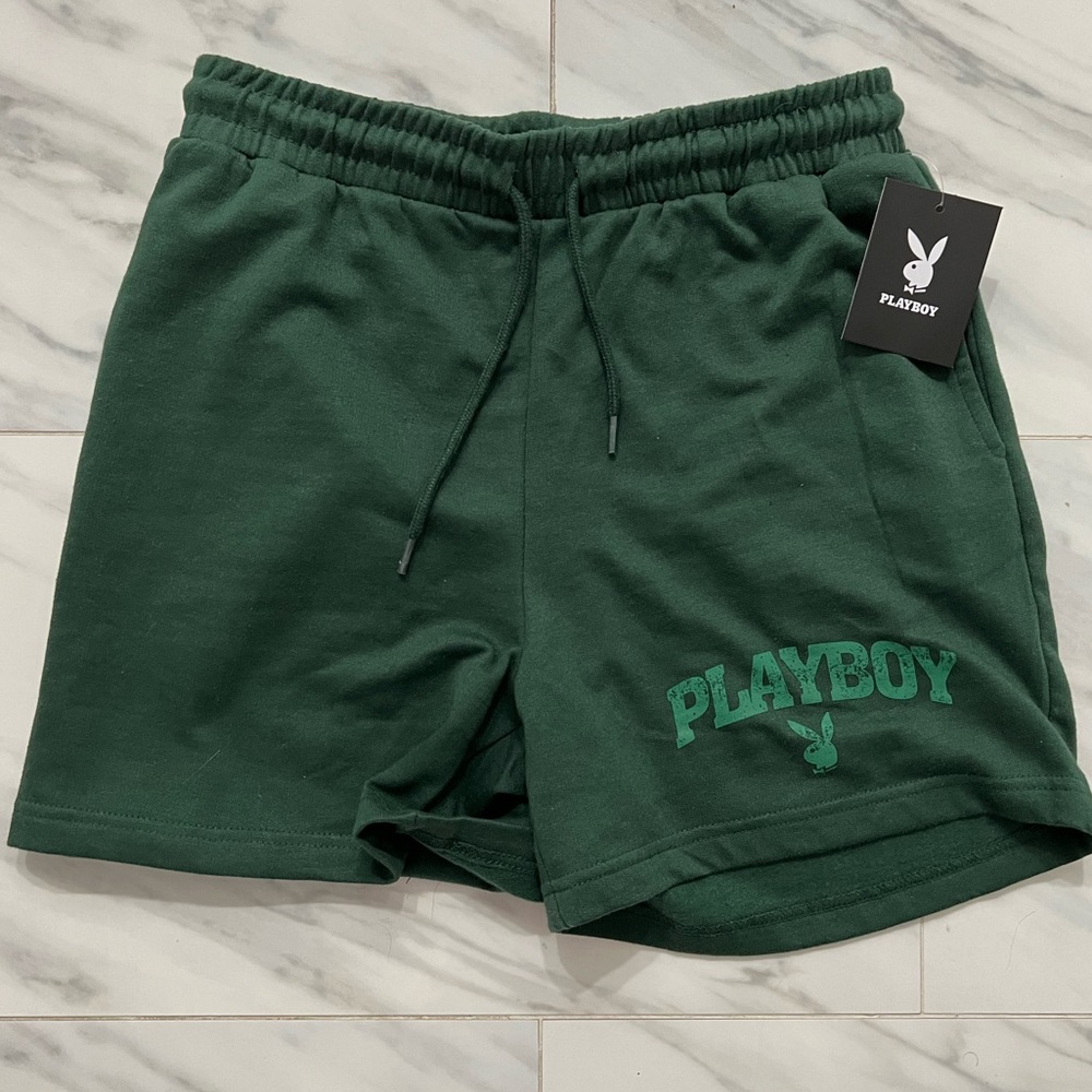 green playboy shorts